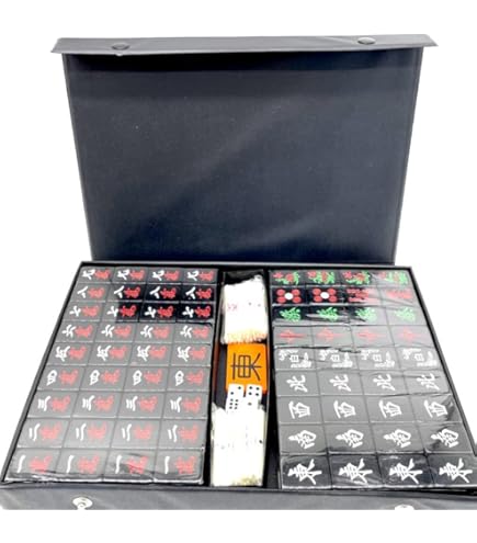 Amazon.co.jp: 和風 麻雀 黑 麻雀牌 麻雀セット ミニ 28mm 麻雀ゲーム